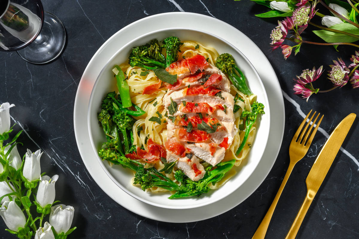 Chicken Saltimbocca and Crispy Sage
