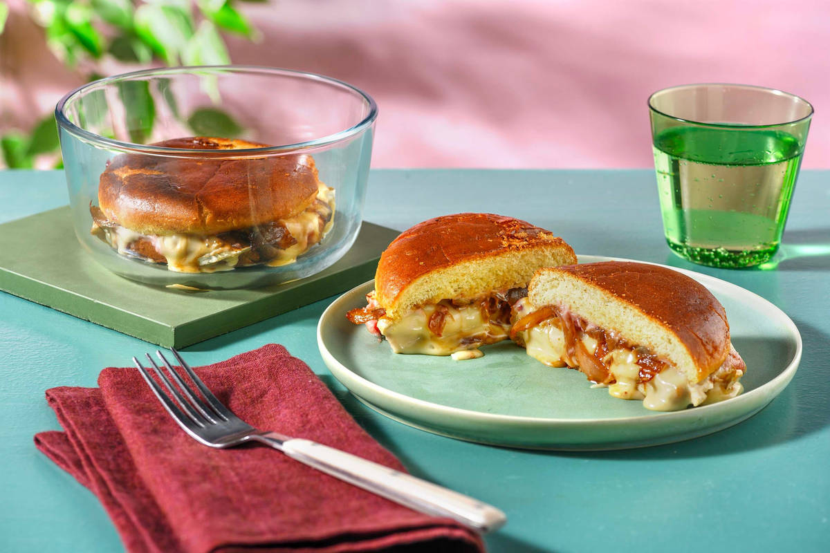 Cranberry-Brie Brioche Grilled Cheese