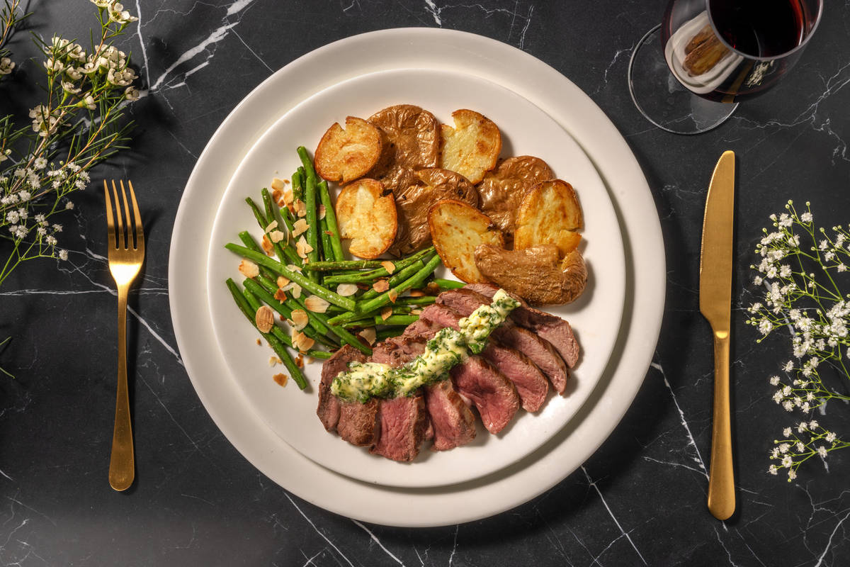 Lamb Steaks and Garlic Butter
