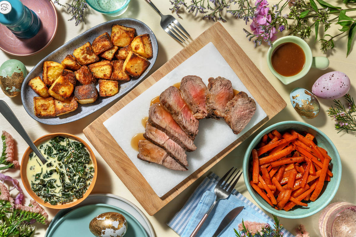 Easter Rosemary Roast Beef and Red Wine Jus