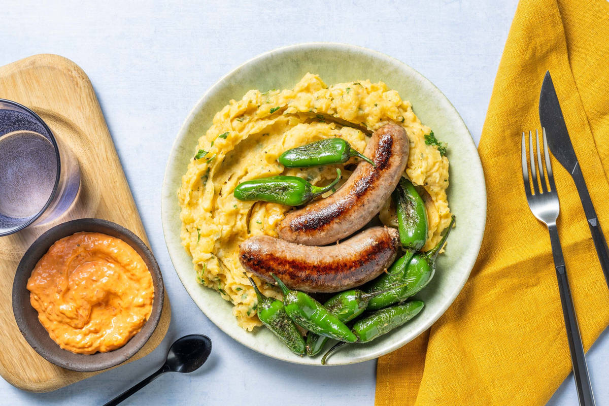 Spanische würzige Rindsbratwürstchen