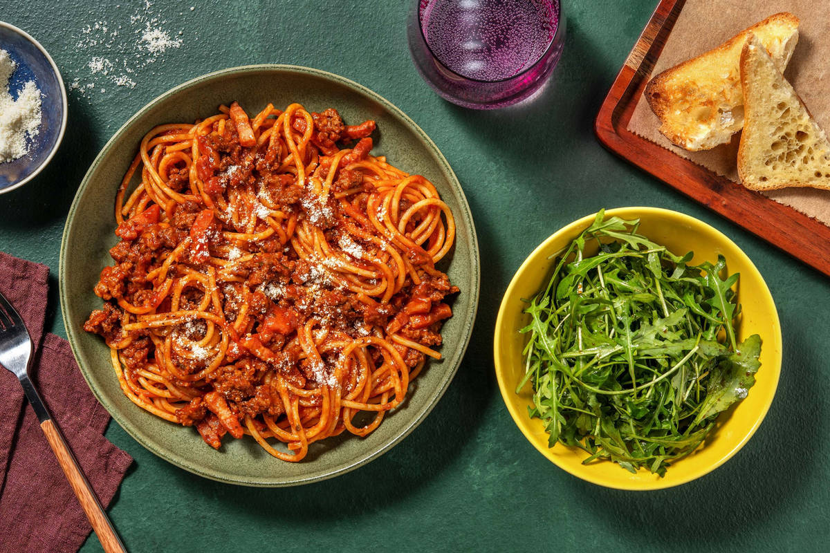 Ultimate Beef and Bacon Spaghetti Bolognese