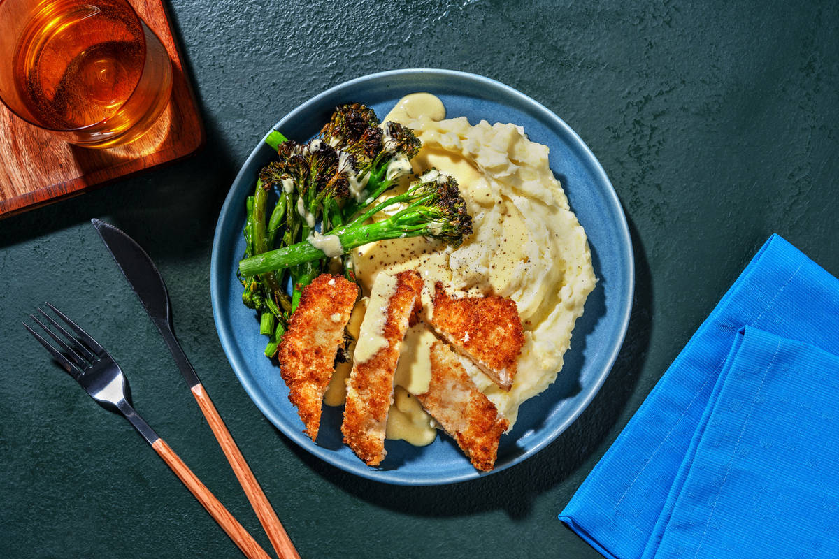 Ultimate Parmigiano Crumbed Chicken Schnitzel