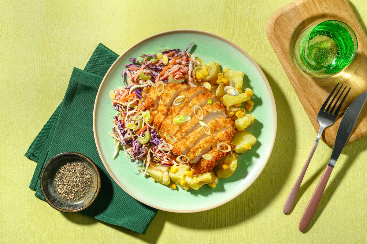 Double Tex-Mex Crumbed Chicken & Celery Slaw