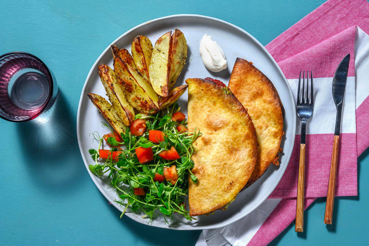 Caprese Quesadillas and Wedges