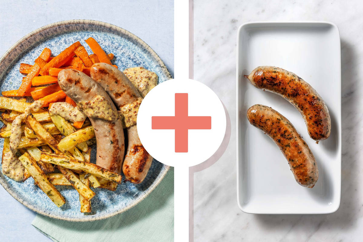 Double Honey Mustard Sausages in Creamy Sauce