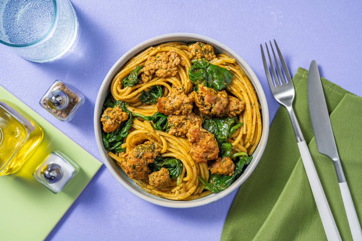 Speedy Sausage Linguine