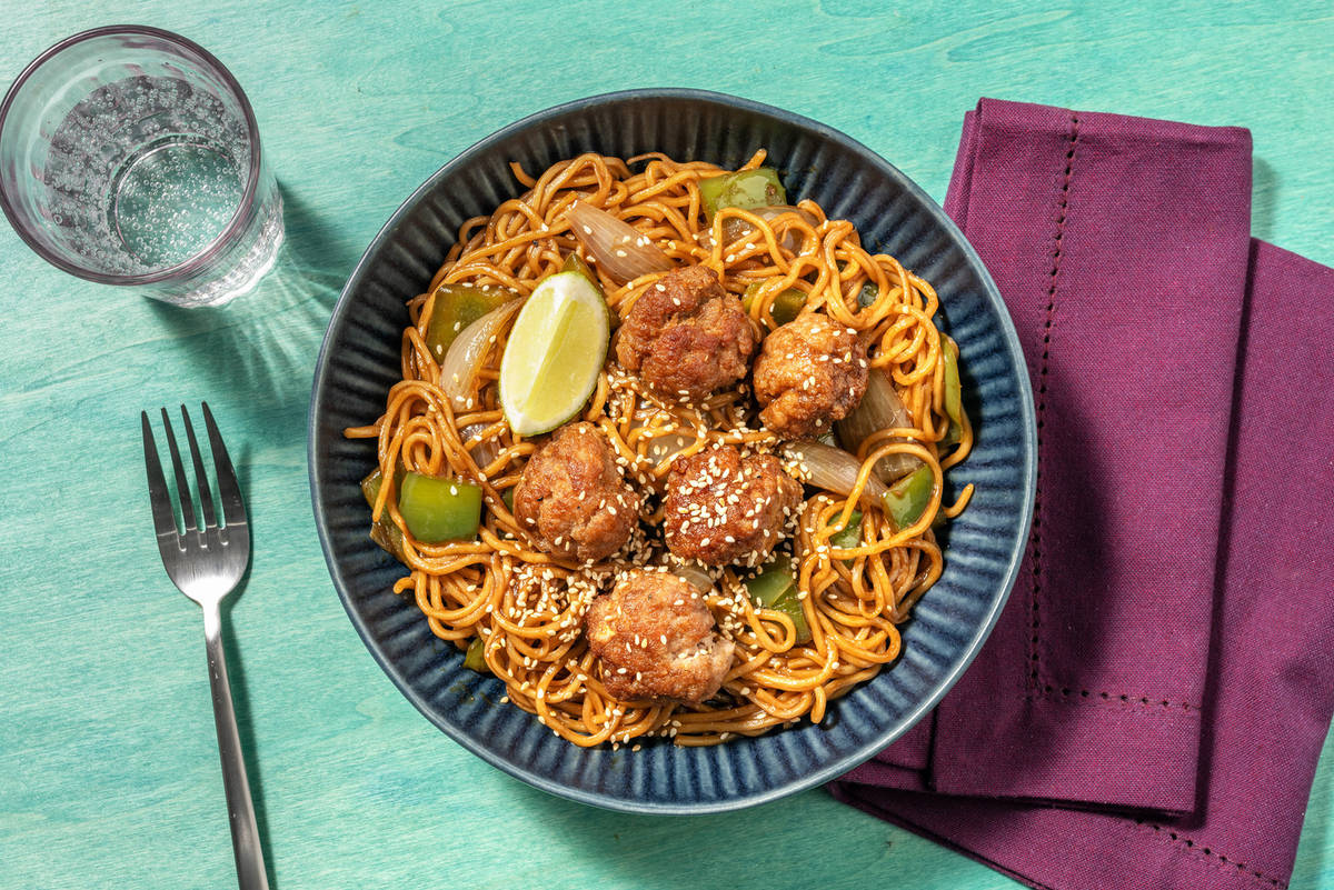 Honey Garlic Pork Meatballs