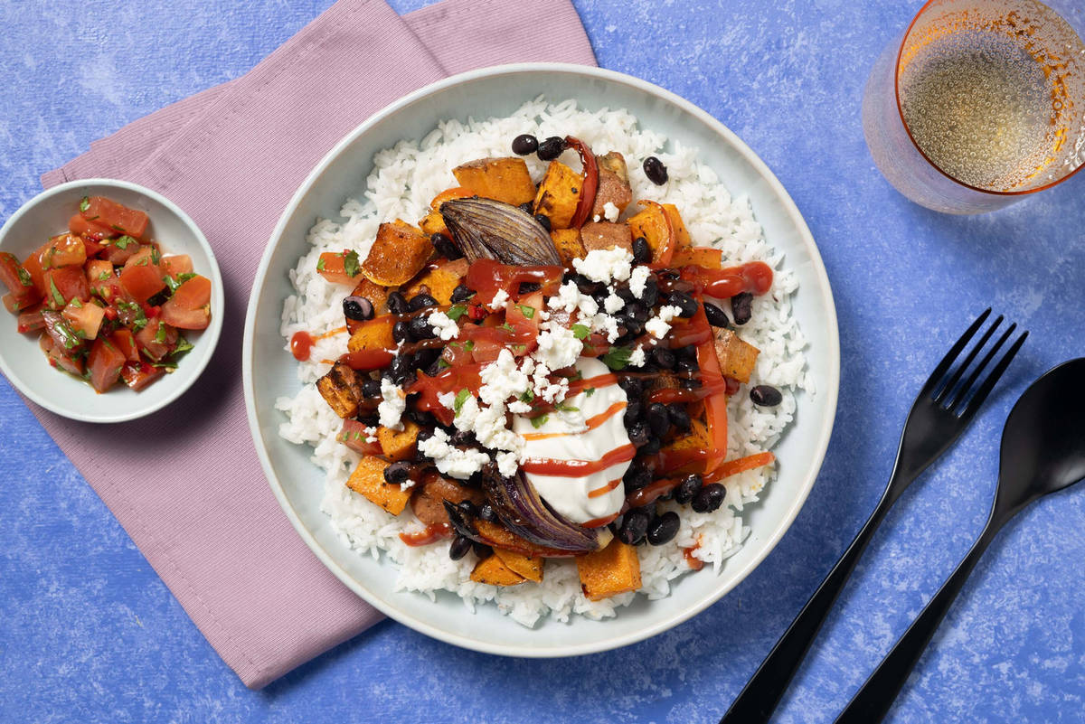 Riz à la péruvienne et patate douce