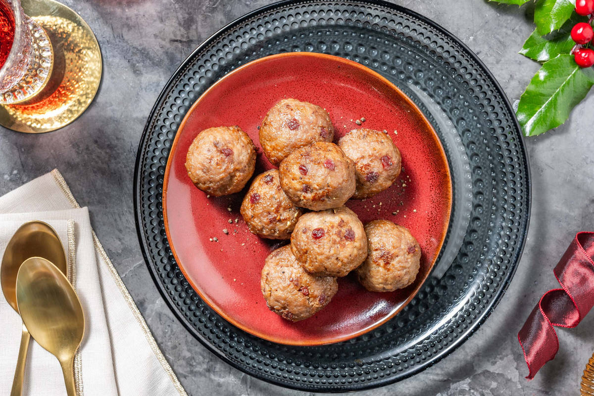 Pork and Cranberry Stuffing Balls