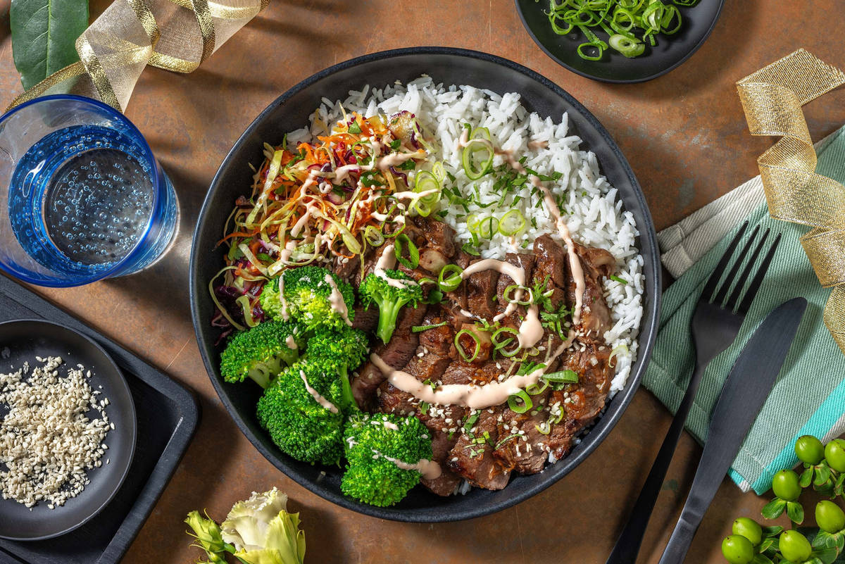Luxe bulgogi-biefstukbowl 