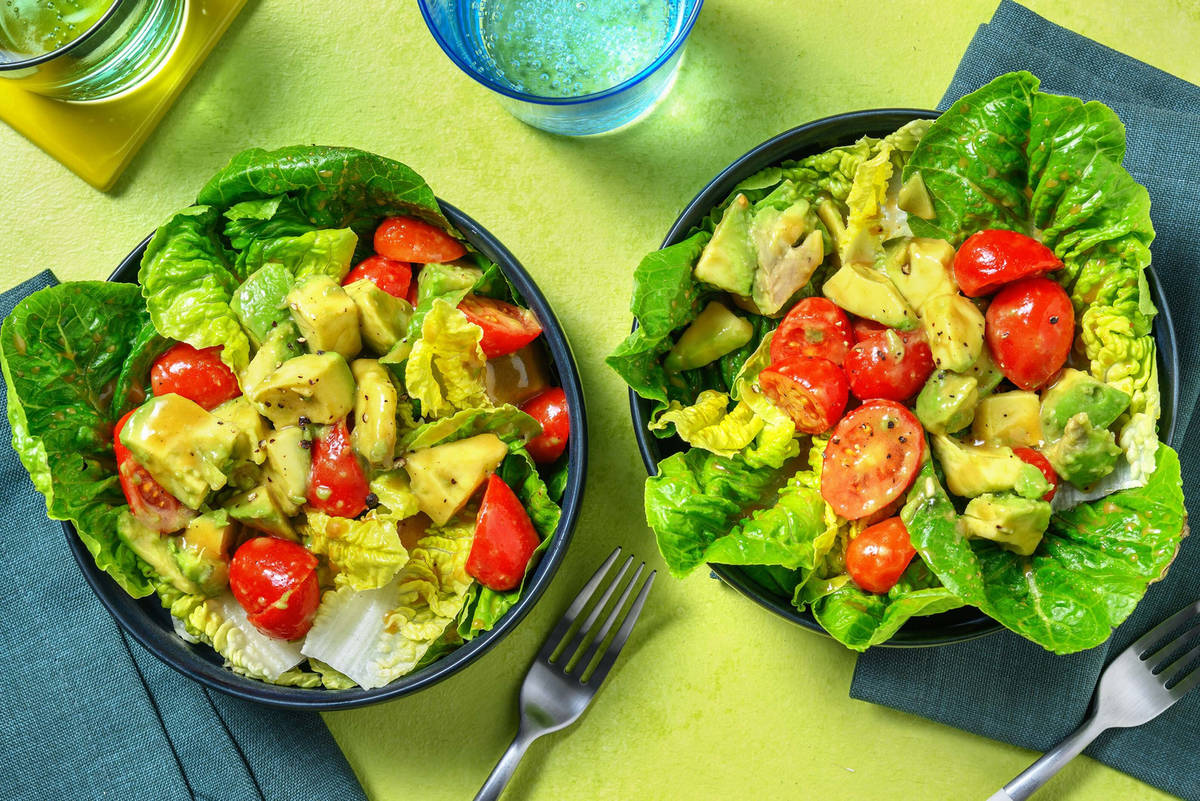 Speedy Lettuce, Tomato and Avocado Salad 