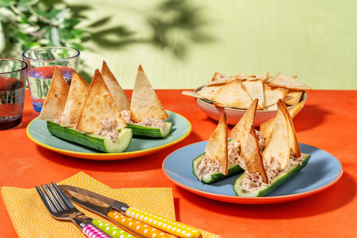 Set Sail Kids' Tuna Mayo Cucumber Boats