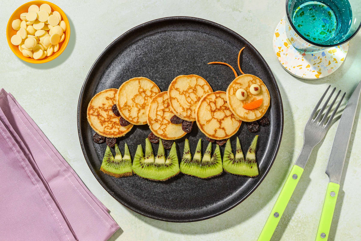 Raupe Nimmersatt-Pancakes