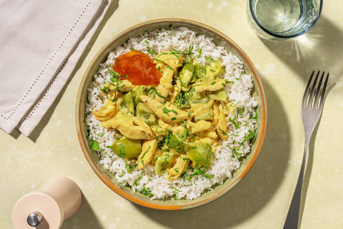 Snabb och krämig kycklingcurry