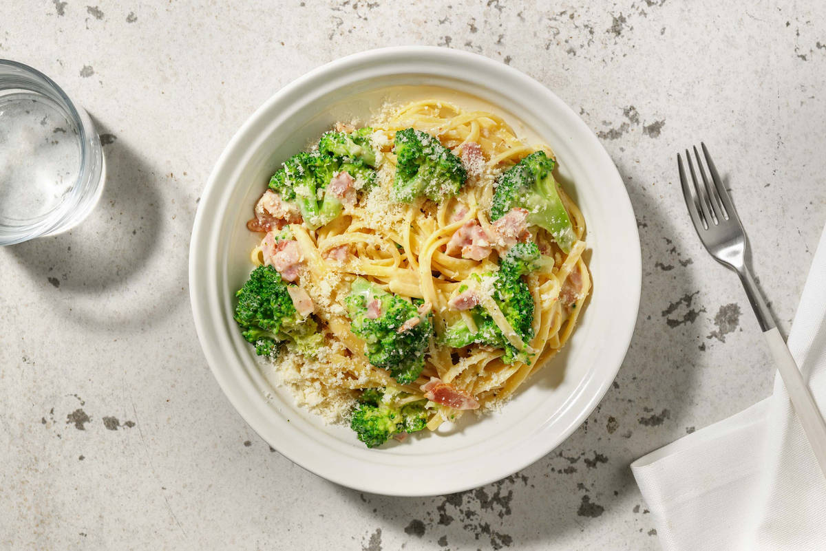 Pasta nach Carbonara Art
