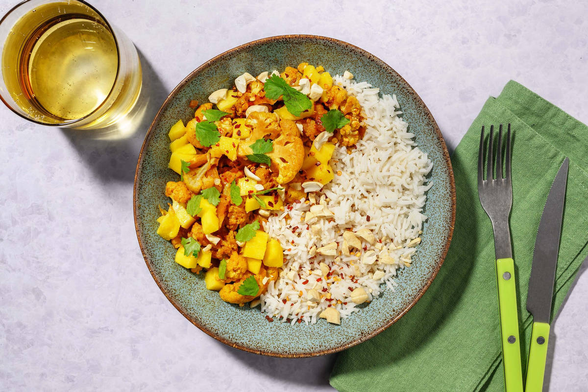 Hurtig malaysisk blomkålskarry