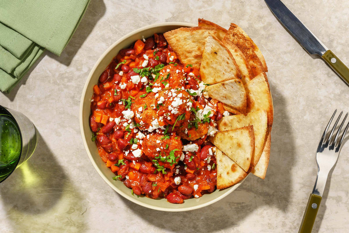 Mexicansk chili con kødboller