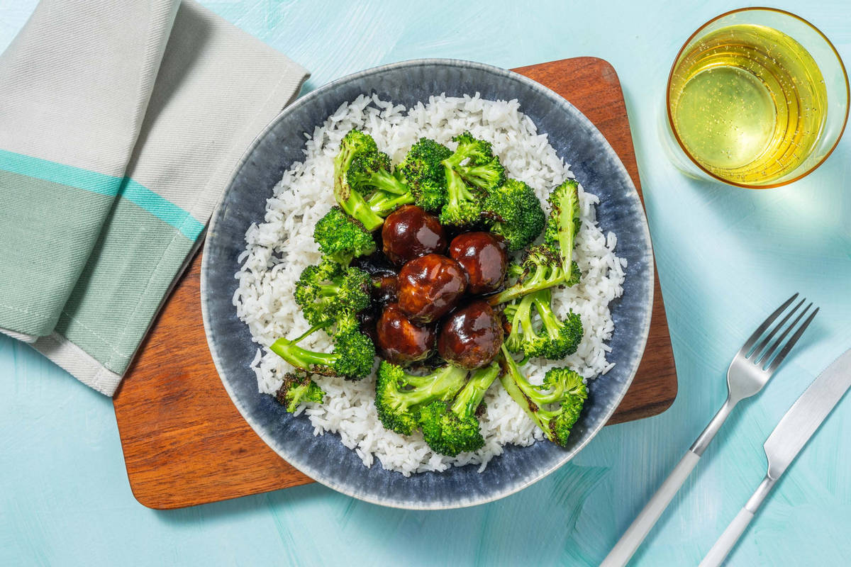 Polpette di carne in glassa agrodolce