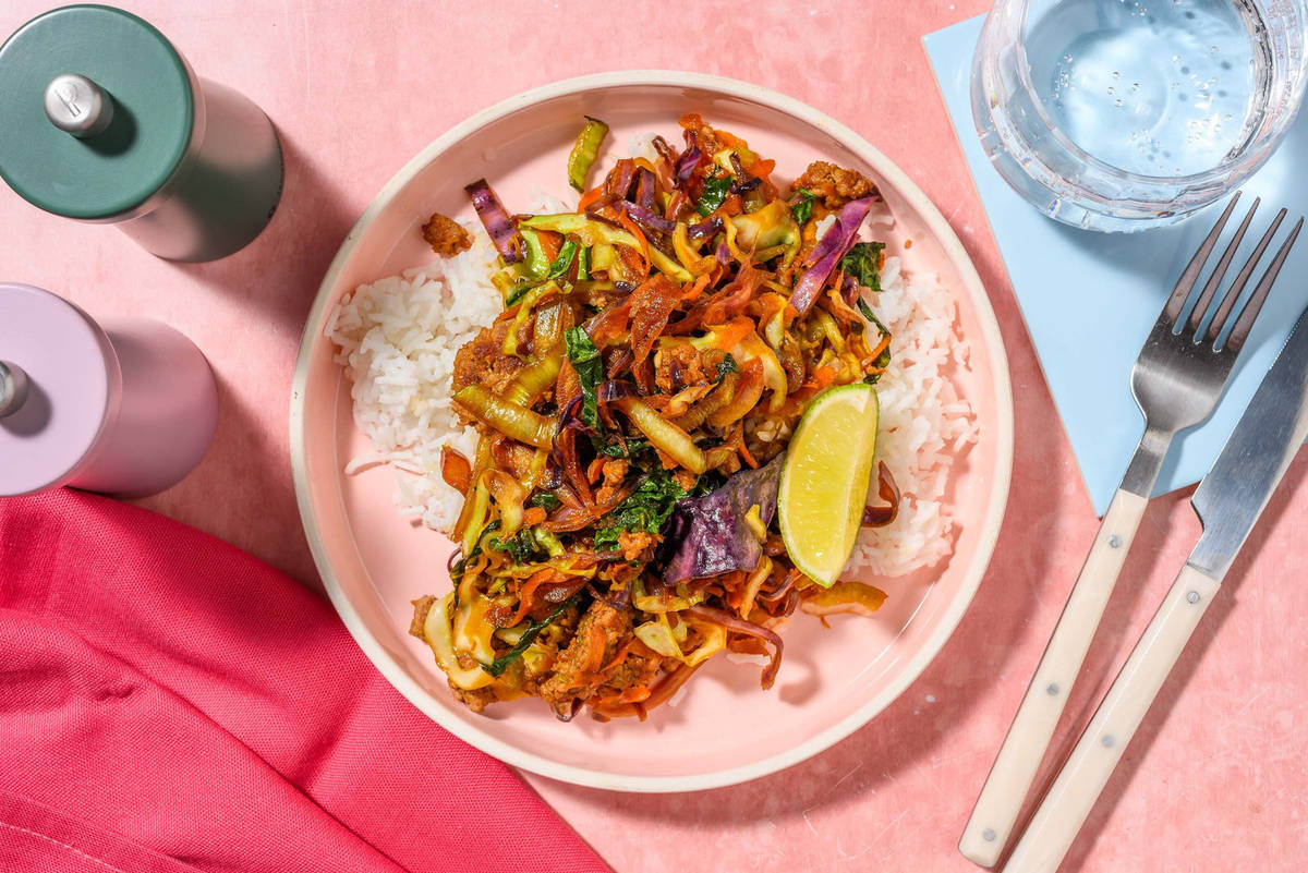 Weeknight Sticky Honey Pork Rice Bowl
