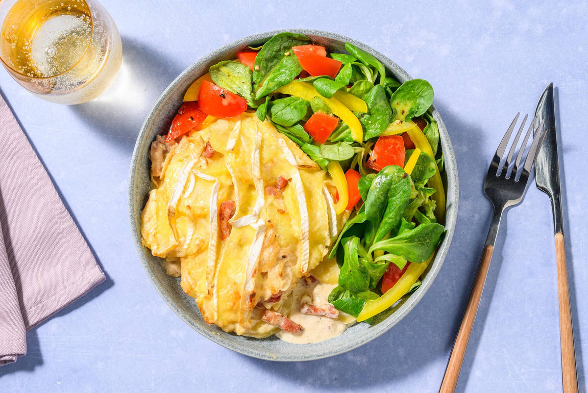 Tartiflette au camembert et lardons