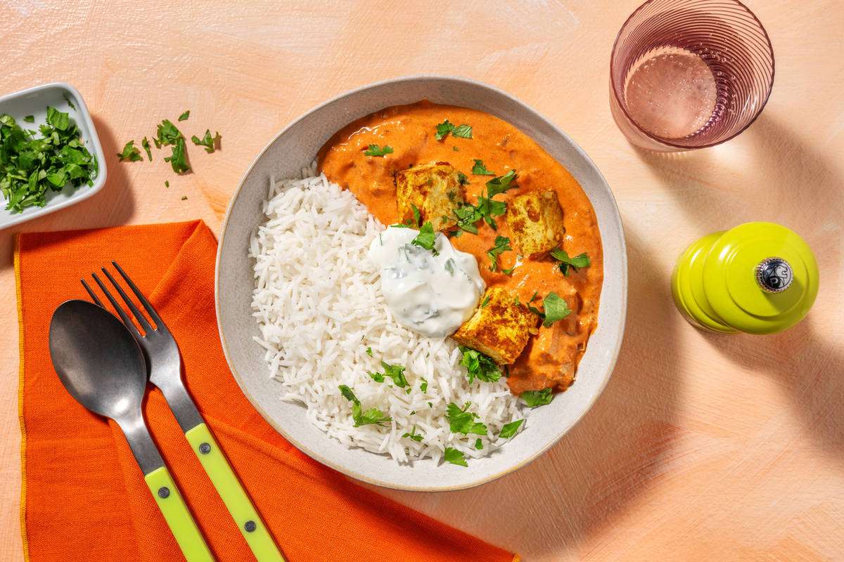 Tofu al estilo tikka masala