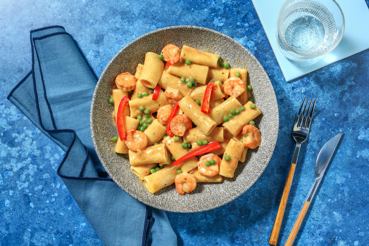 Speedy Cajun Double Prawn Rigatoni