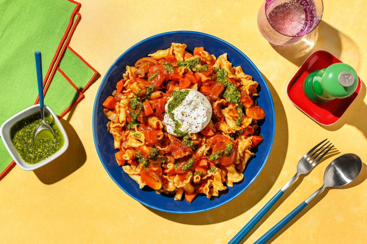 L'aventure italienne de Jokie : gigli à la sauce tomate et burrata