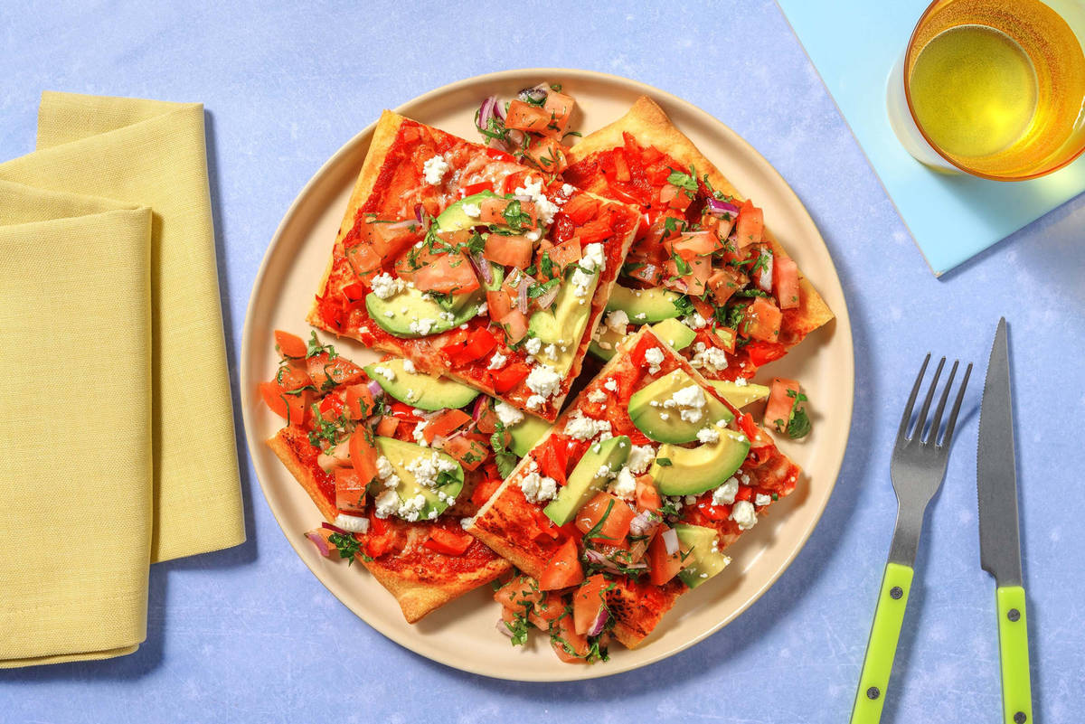 Tex-Mex Style Pizza with Avocado
