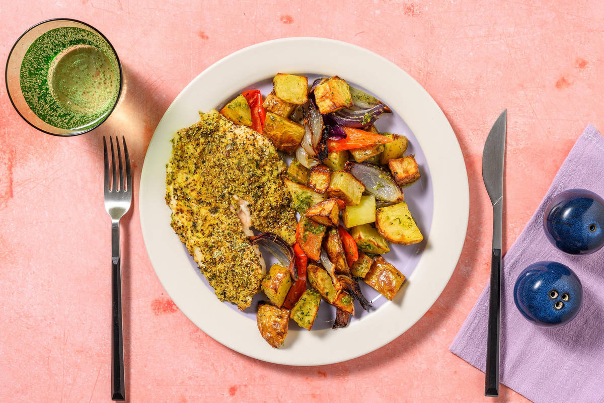 Crispy Lemon and Herb Basa