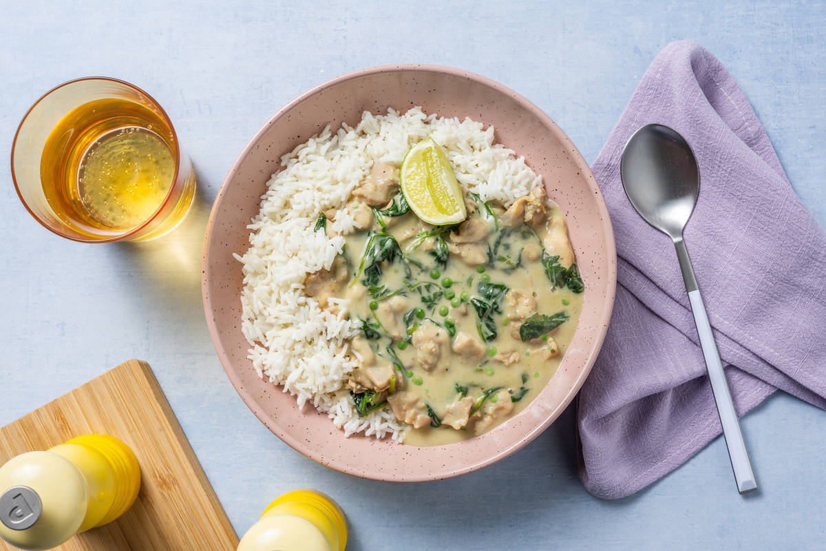15 Minute Thai Green Style Double Chicken Curry