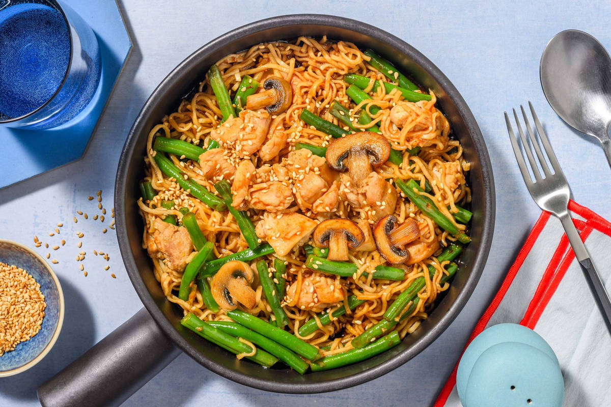 Easy Peasy Bulgogi Chicken Noodles