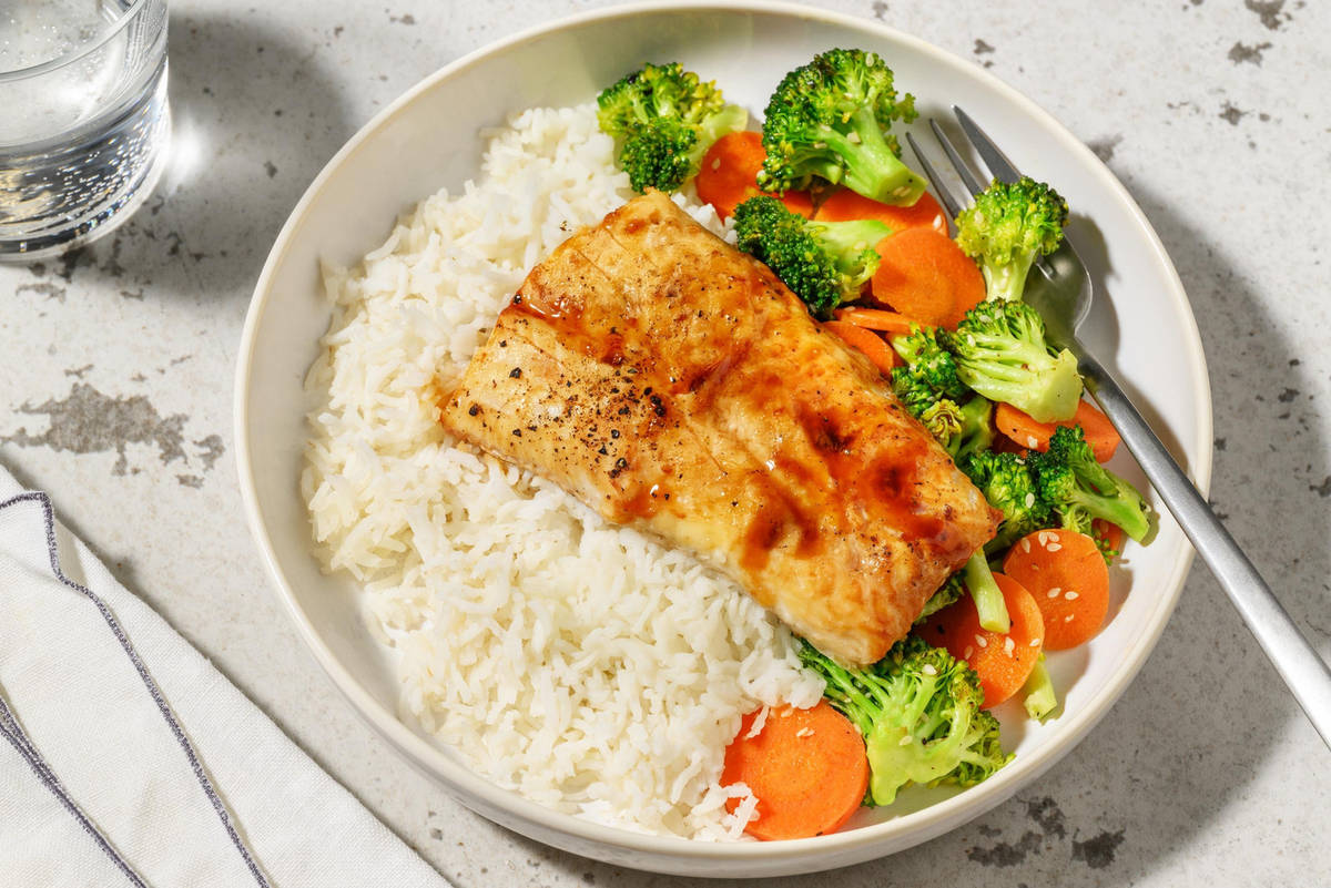 Ovnstegt torsk i ponzusauce