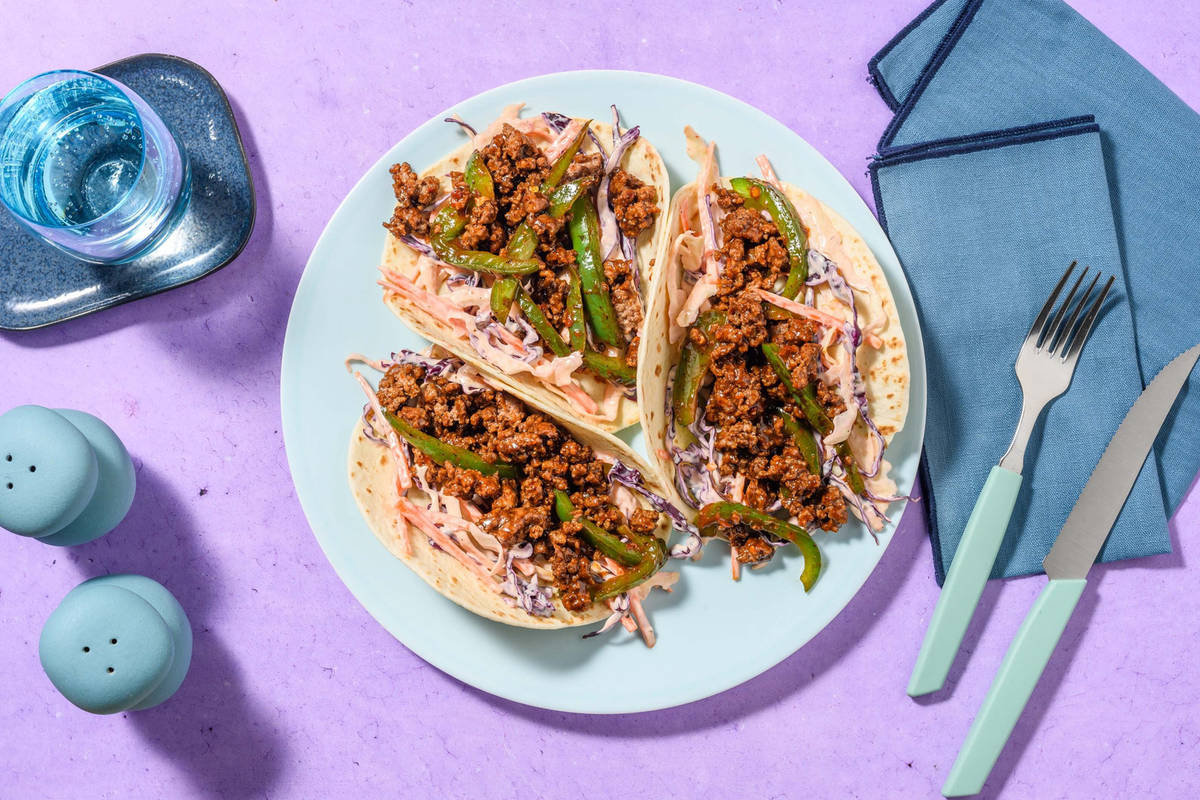 Korean Style Beef Tacos