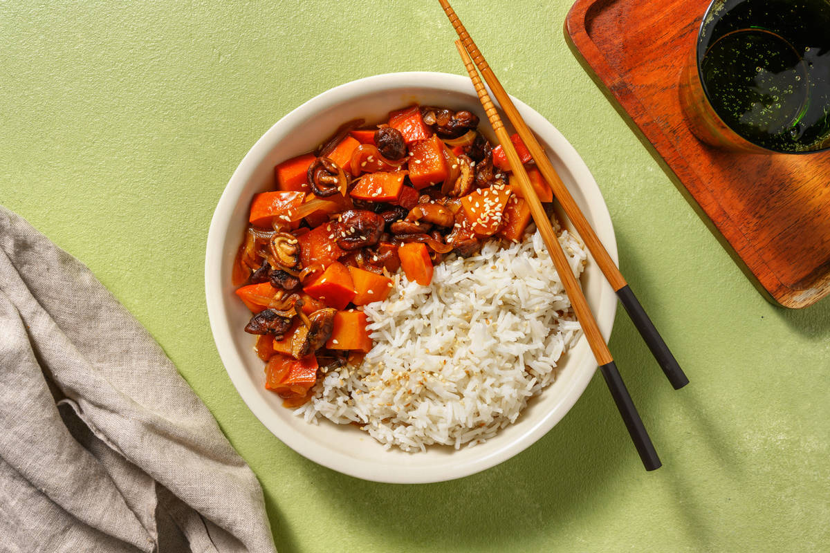Stufato di zucca e pollo alla giapponese