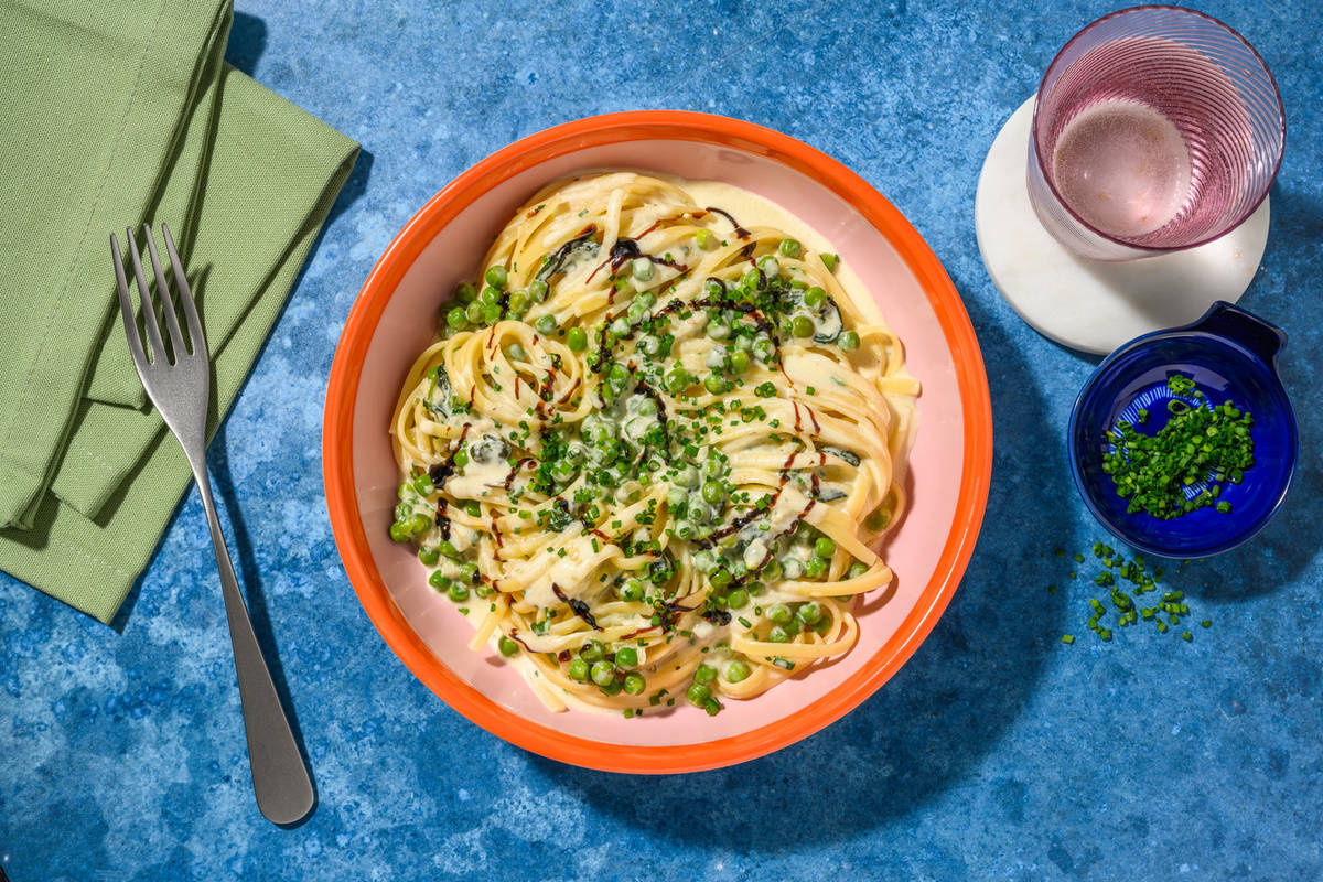 Sun Dried Tomato Alfredo Style Linguine
