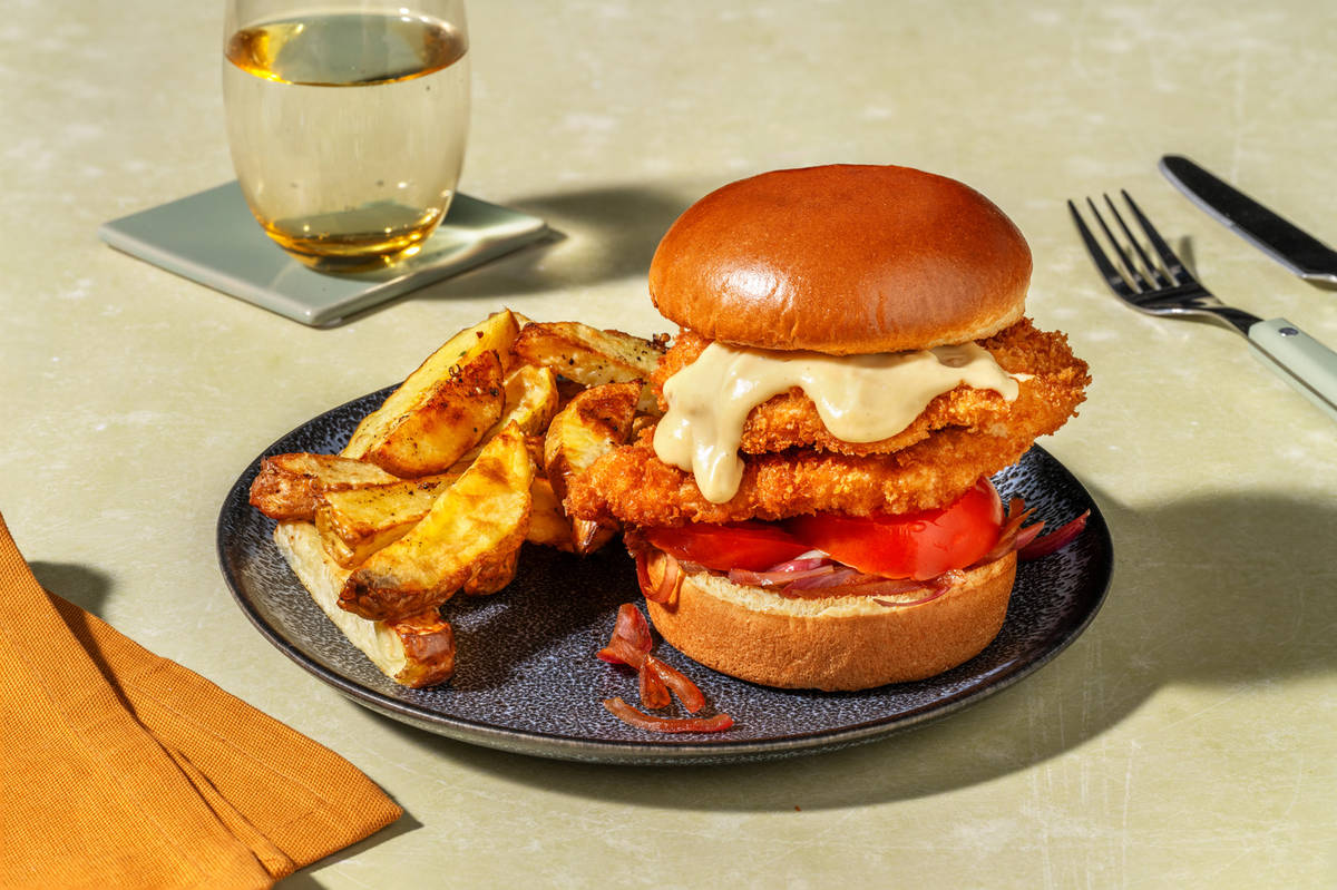 Honey Mustard Double Chicken Burger