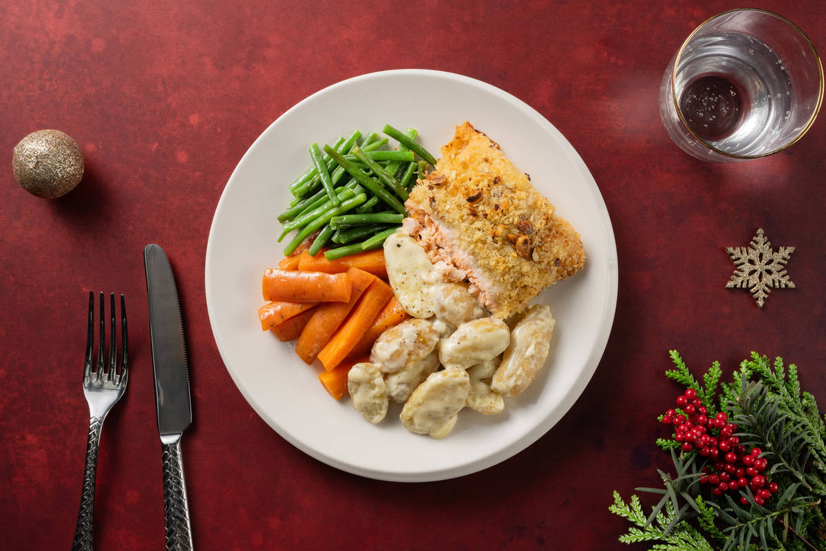 Baked Double Salmon with Hazelnut Crust