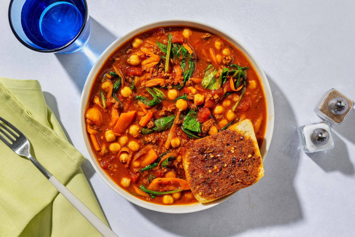 Spanish Beyond Meat® and Chickpea Stew