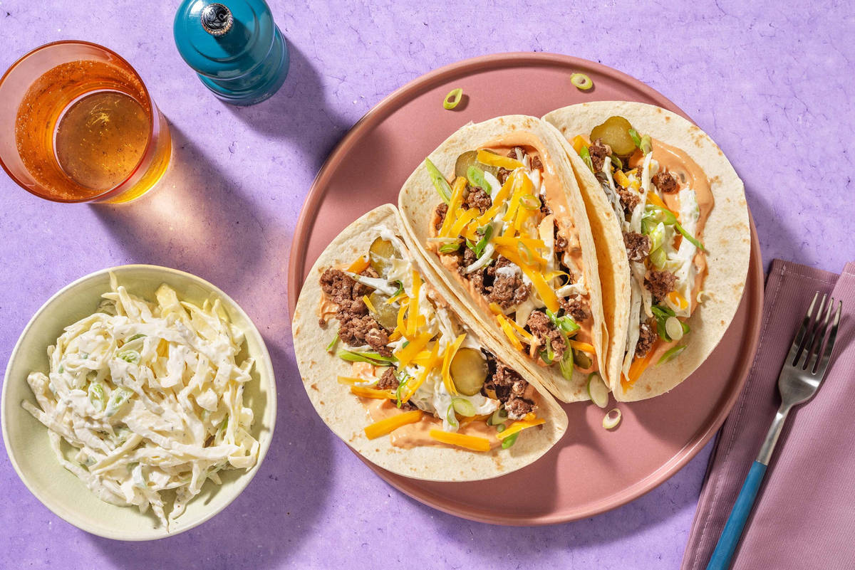 Wraps façon burger de dinde au fromage