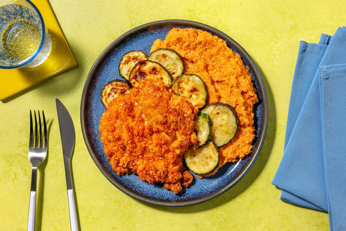 Portion de dinde en croûte de cheddar