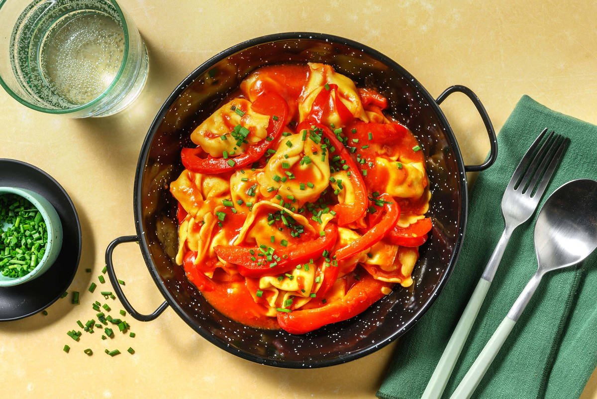 Creamy Rosé Shrimp Tortellini