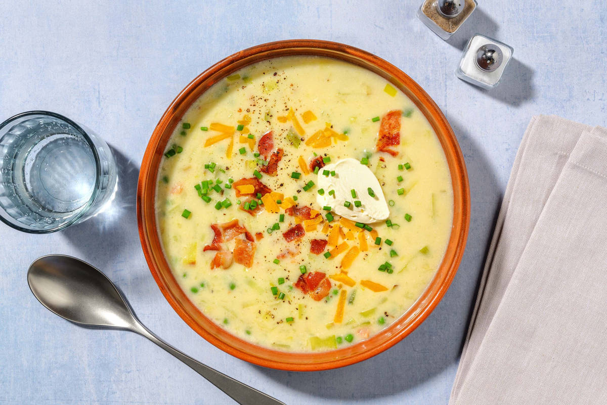 Loaded Potato, Chicken and Bacon Chowder