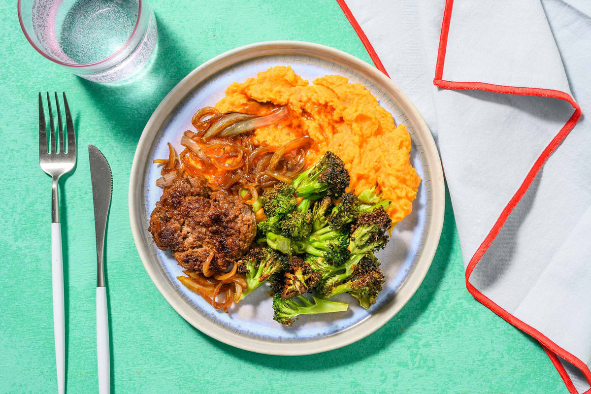 Salisbury Beyond Meat® in Onion Gravy