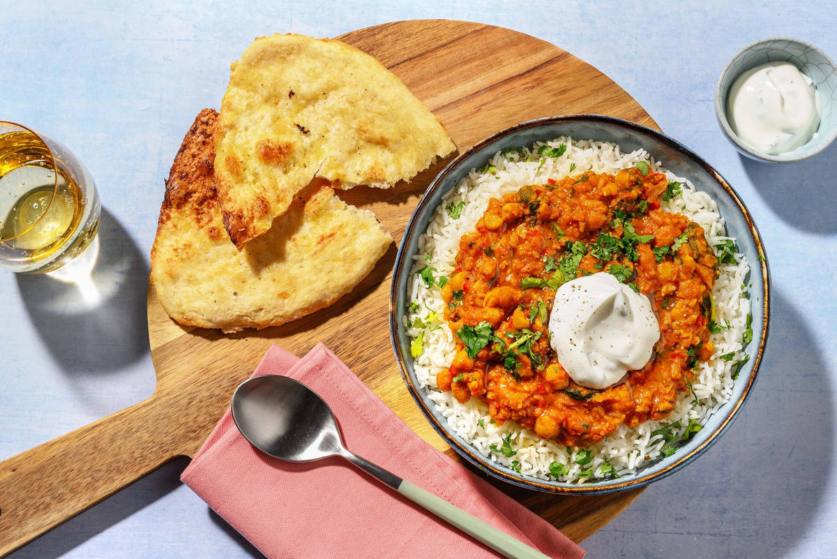 Spiced Chicken, Chickpeas and Spinach