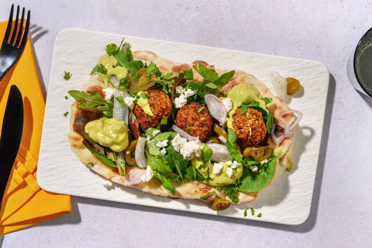 Spicy Falafel and Chicken Wraps