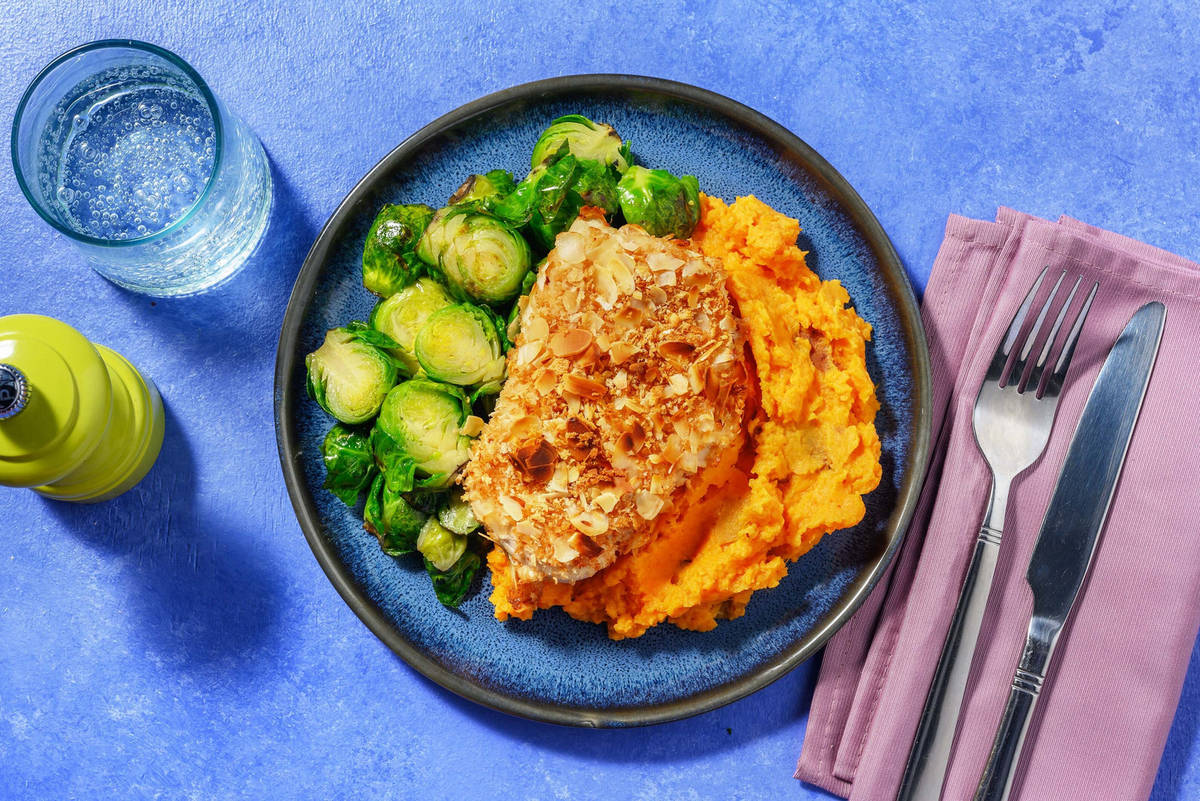 Poulet en croûte d’amandes