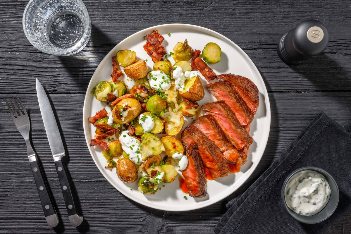 Steaks de filet de bœuf BBQ onctueux