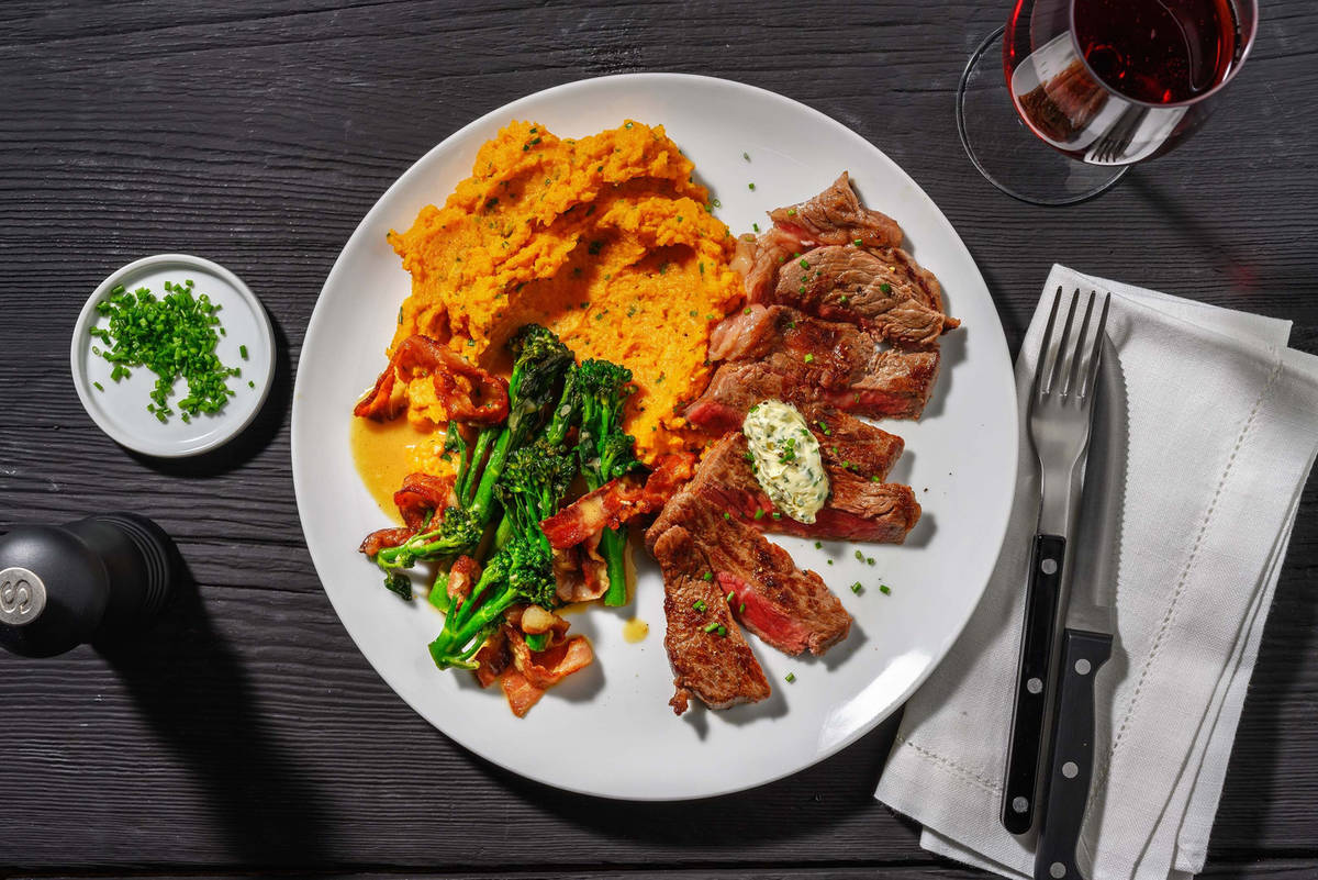 Tenderloin Steaks and Herb Butter