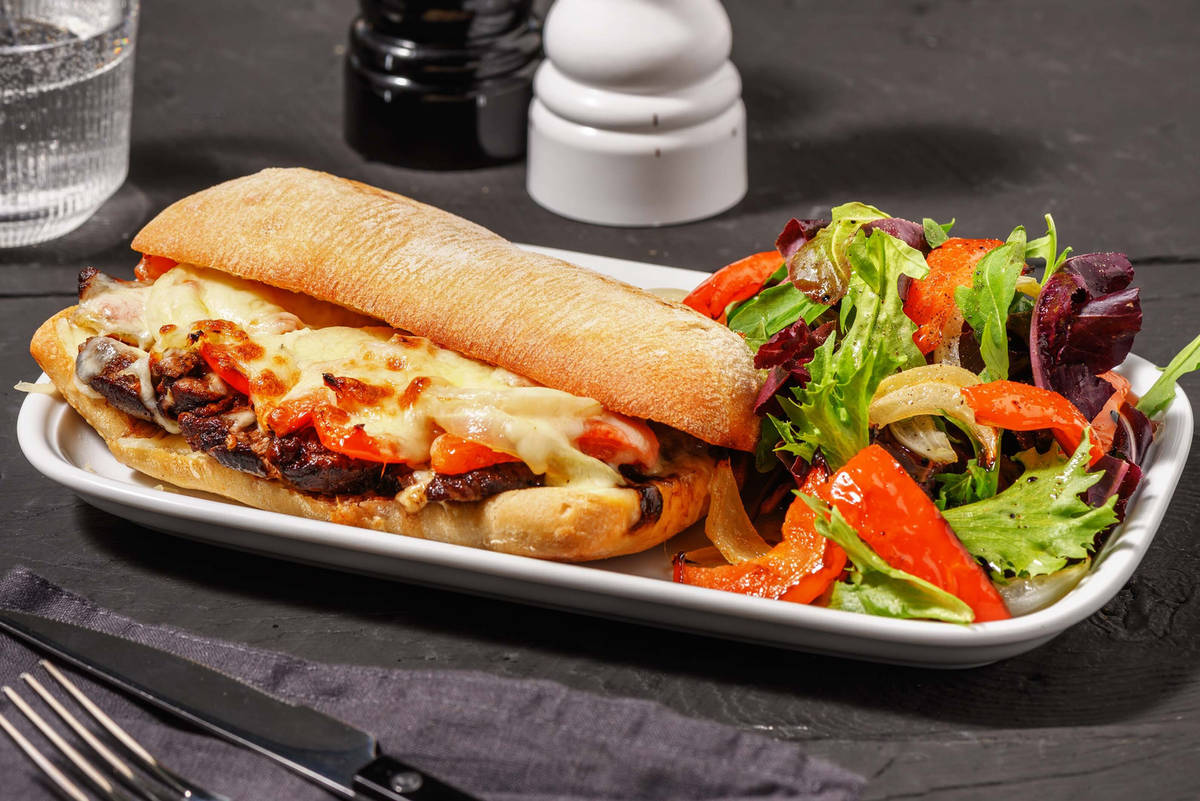 Italian-Style Tenderloin Steak  Sandwiches